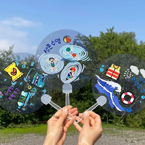 생존수영투명부채만들기(도안3종제공)