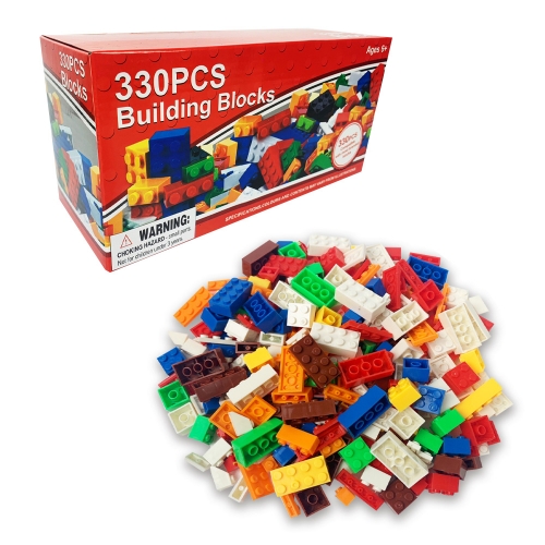클래식 기본형 330PCS 호환블럭 6컬러 12종 리필 블록 놀이 장난감