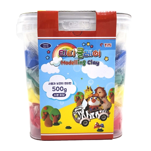 [티티] 티티클레이 500g 혼합 (100g x 5색)