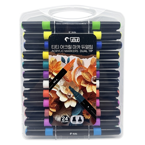 [티티] 아크릴마카 듀얼팁 [12색,24색,36색,48색 중 택1]