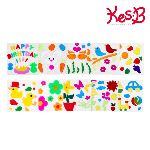 [캐스B]아트스쿨 젤아트창문꾸미기10종(2851set) (종류 선택가능)