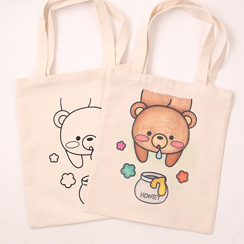 [아이디몬] 밑그림 광목가방 (4종 택1)