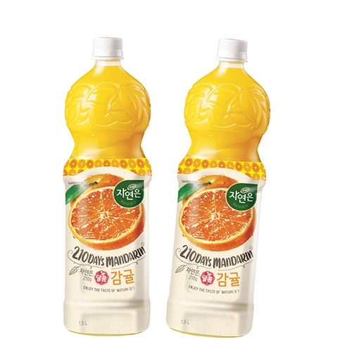 [웅진] 자연은 달콤감귤 주스 1.5L (1페트,6페트,12페트 중 택 1)