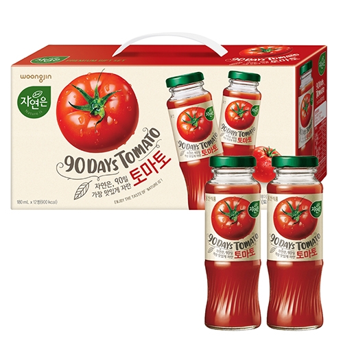 [웅진] 자연은 토마토 주스 180ml 12병