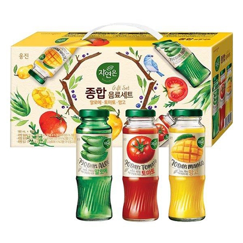 [웅진] 자연은 종합음료세트 180ml 12병