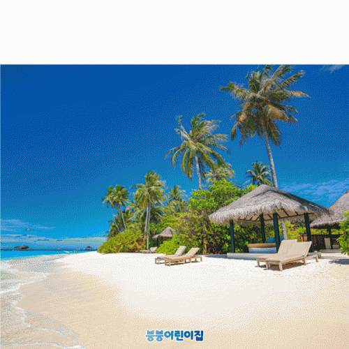 [파티붕붕]D4822 바다 현수막 / 어린이집 유치원 여름 현수막 해변 파라솔 포토존 제작