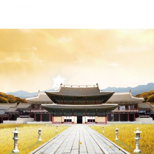 D3401 전통 궁궐 현수막 / 어린이집 유치원 경복궁 창경궁 배경 현수막 제작