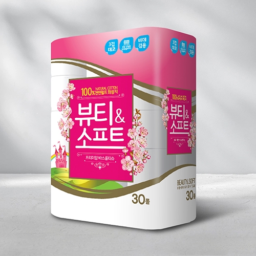 [행복제지] 뷰티&소프트 롤 화장지 30롤