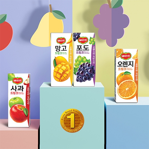 [롯데칠성] 델몬트 드링크 190ml 32팩 (4종 택1)