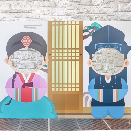 [파티붕붕]추석 설날 포토존 04 / 어린이집 유치원 명절 한가위 한복 판넬 포토존