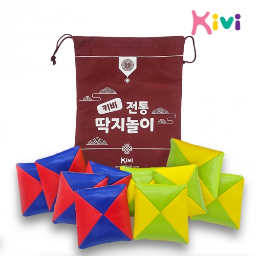 [키즈비전] 전통놀이 딱지놀이(딱지20개+보관주머니) 추석 명절놀이