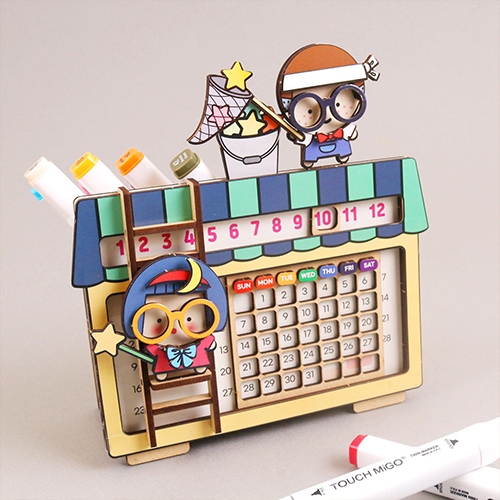 [아이디몬] 우드 DIY 만년달력 만들기