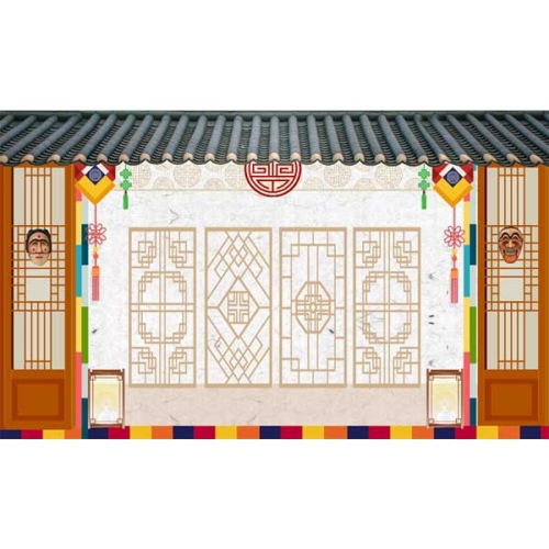 [키즈파람] 전통배경현수막173