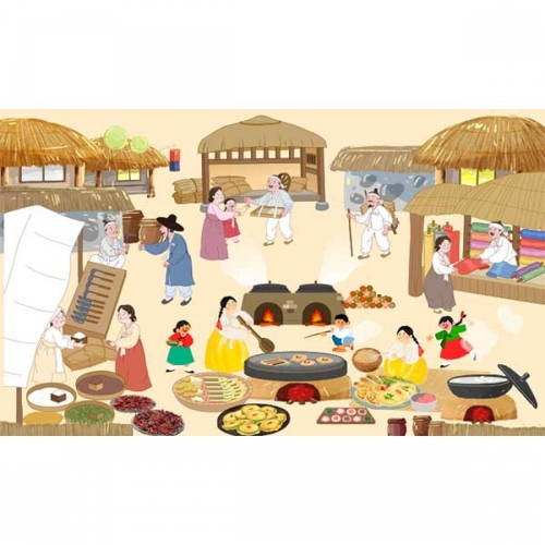 [키즈파람] 전통배경현수막174