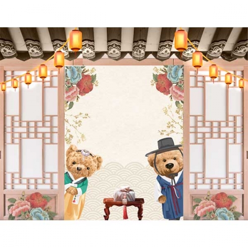 [키즈파람] 전통배경현수막175