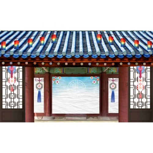 [키즈파람] 전통배경현수막178