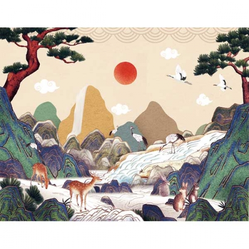[키즈파람] 전통배경현수막179
