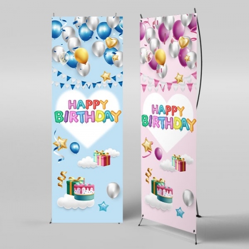 [파티붕붕]X배너 3235 / 생일 현수막 어린이집 유치원 생일파티 배너