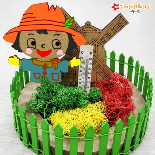 가을 자연꾸미기 허수아비 친구와 온도계 풍차 가습 이끼 테라리움 만들기 KIT