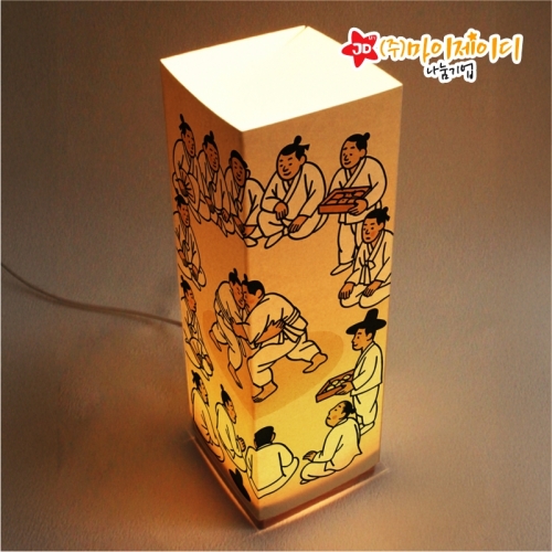 DIY 한국 민속 민화 설 추석 명절 한류 만들기 LED 꿈꾸는 무드등 램프 색칠하기
