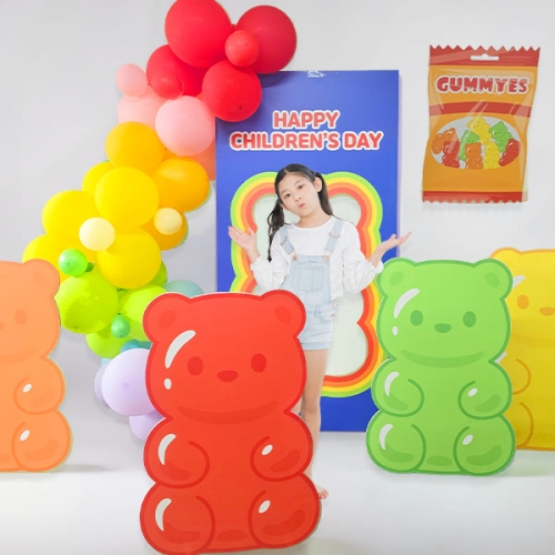 [파티붕붕] 하리보 포토존 132 / 유치원 어린이집 젤리 판넬 보드 어린이날 생일 포토존 장식 용품