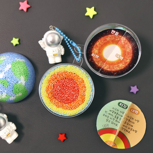 지구 모형 돔 키링 5set
