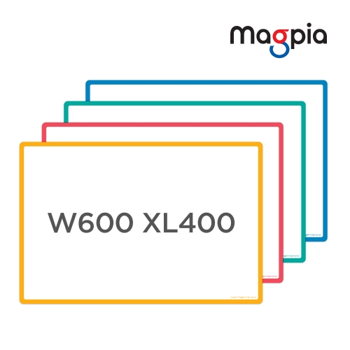 [마그피아] 칼라화이트보드 6040 컬러 택1 고무자석 메모보드