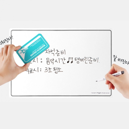 [마그피아] 유리용 화이트보드 사이즈 택1 자석 메모보드