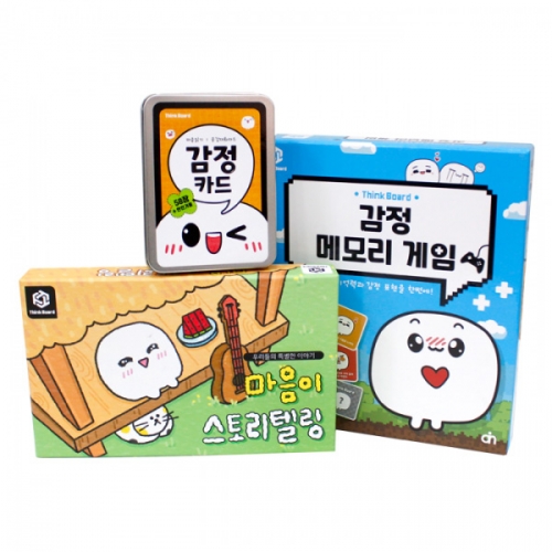 [씽크보드] 마음이 3종 세트 (스토리텔링+감정카드+메모리게임)
