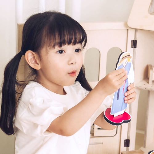[아리아띠] 로이&나나 인형옷갈아입히기 자석 코디놀이 역할놀이