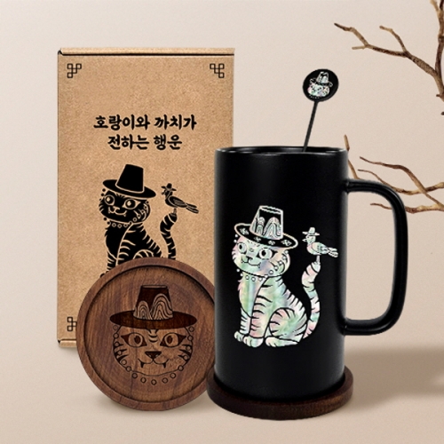 까치호랑이_호작도 머그컵 세트 520ml