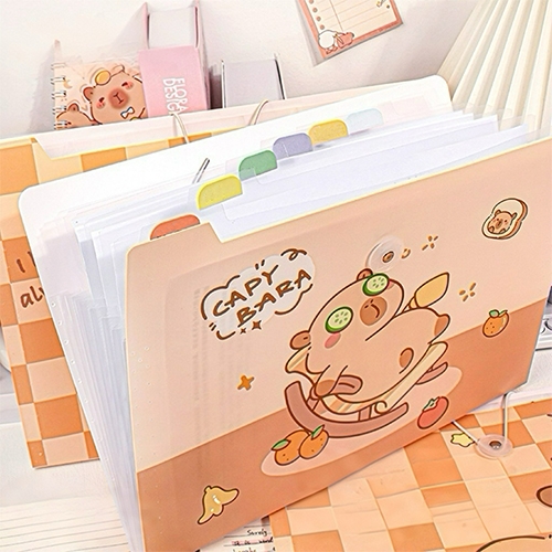 [아트필드] 카피바라 12단 아코디언 파일