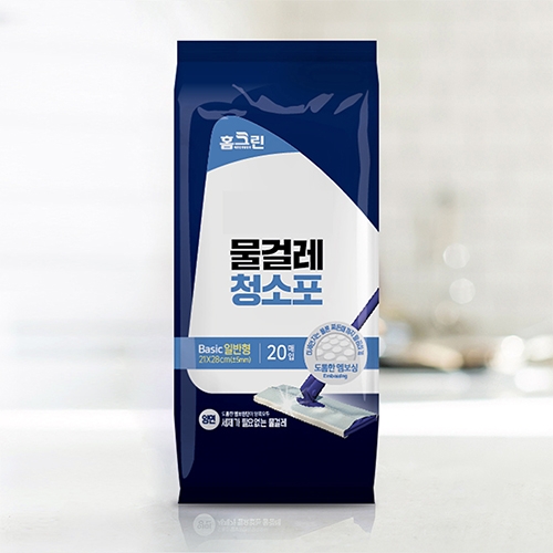 [홈크린] 막대걸레 물걸레 청소포 20매