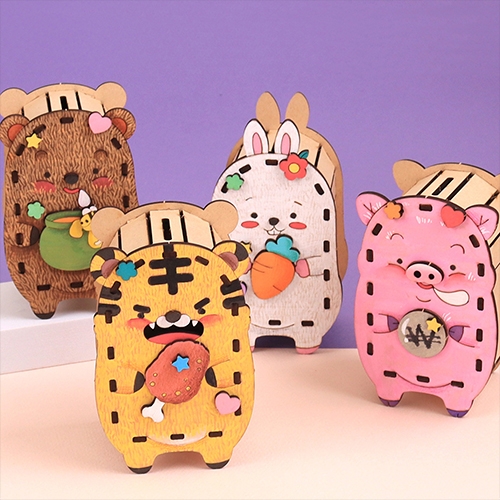 [아이디몬] 우드 DIY 저금통 만들기