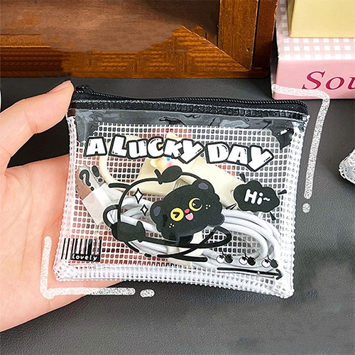 [아트필드] 쿠키냥 플렛 매쉬 파우치