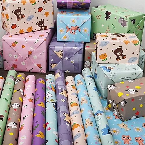 [아트필드] 컬러풀 종이 롤포장지 50x70cm