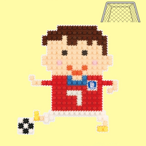 메이크문구 유니블럭 축구선수
