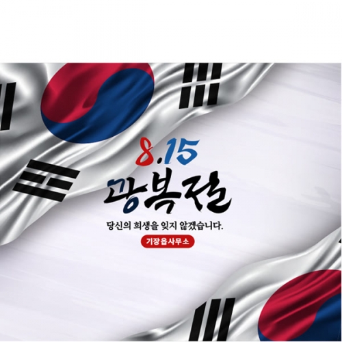 [파티붕붕] D6170 나라사랑 현수막 / 호국보훈의달 광복절 현수막 815 태극기 포토존 제작