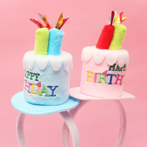 생일 케이크 모자 머리띠