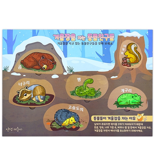 까꿍! 겨울잠을 자는 동물(4인용)