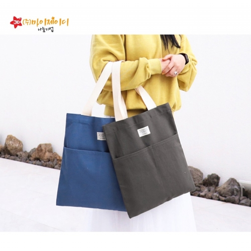 에코백 숄더백 베이직 포켓 에코백 에코 가방