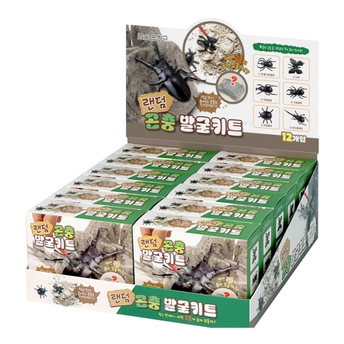 랜덤 곤충 발굴 키트 (12개)