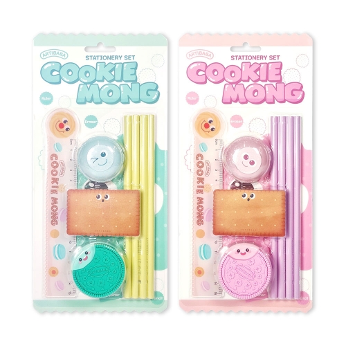 아티바바 쿠키몽 문구세트