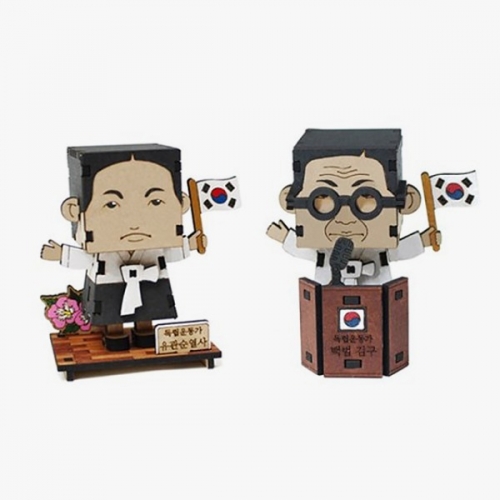 모또 나무 유관순 열사 백범 김구 2종 set