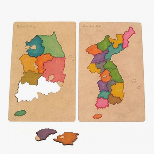 모또 나무 우리나라 지도 행정구역 2종 set